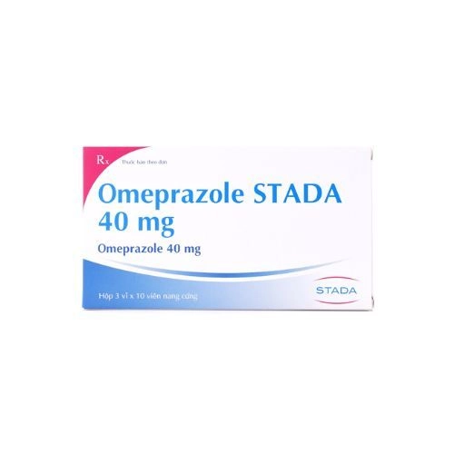 Thuốc điều trị đau đạ dày Omeprazole STADA 40mg hộp 3 vỉ x 10 viên