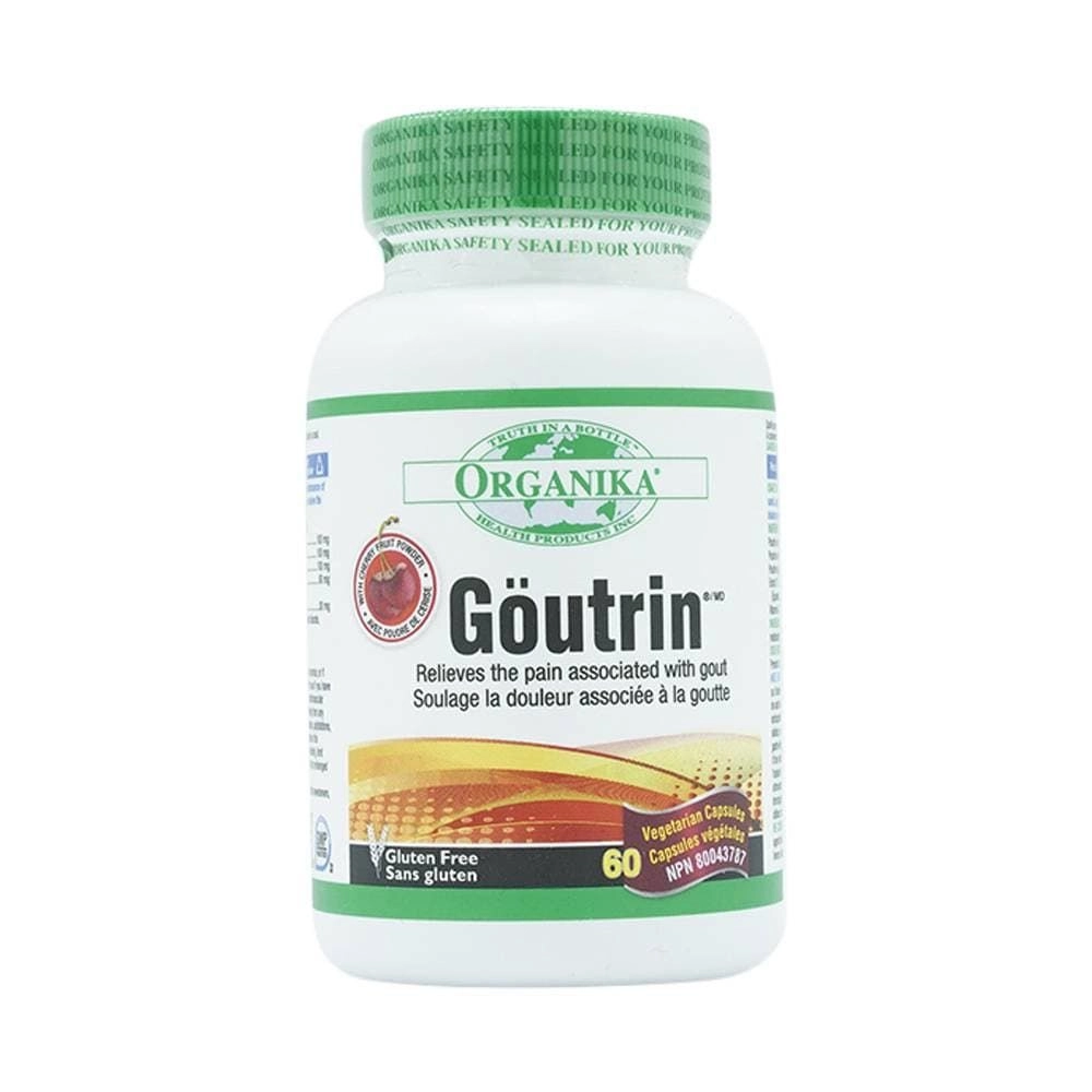 Hỗ trợ giảm đau nhứt do gout Organika Goutrin hộp 1 lọ 60 viên