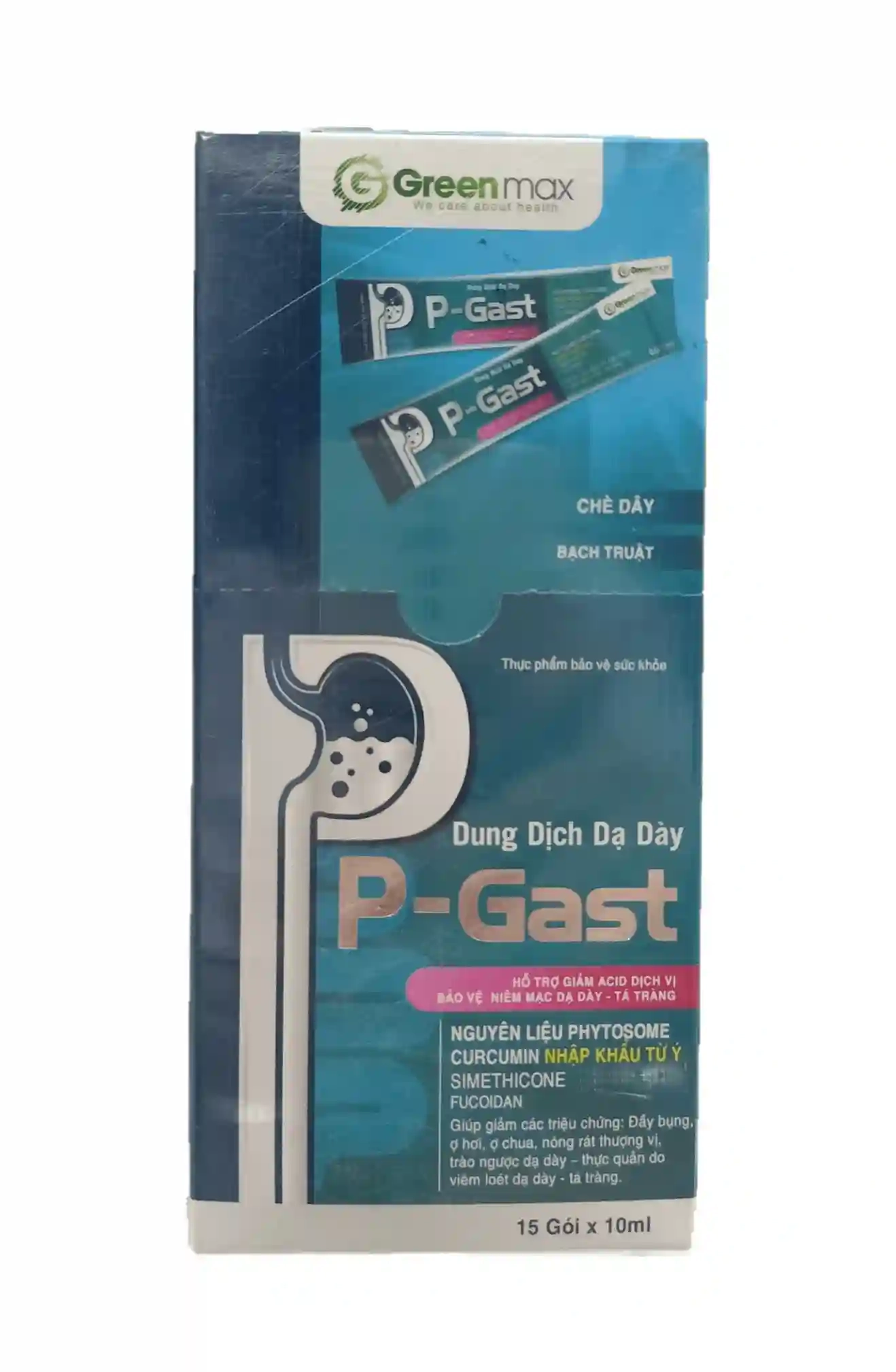 Dung dịch dạ dày P-Gast hộp 15 gói x 10ml