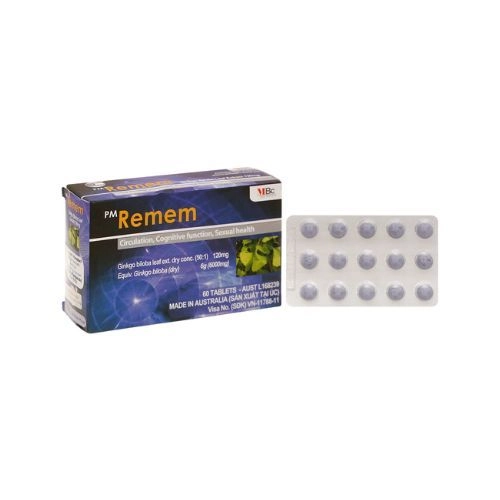 Thuốc tăng cường tuần hoàn não PM Remem 120mg hộp 60 viên