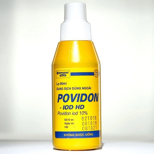 Dung dịch rửa vết thương 
Povidon-Iod HD hộp 1 lọ 90ml