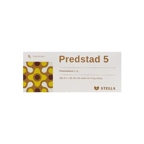 Thuốc kháng viêm, điều trị viêm khớp Predstad 5 Stella hộp 3 vỉ x 10 viên