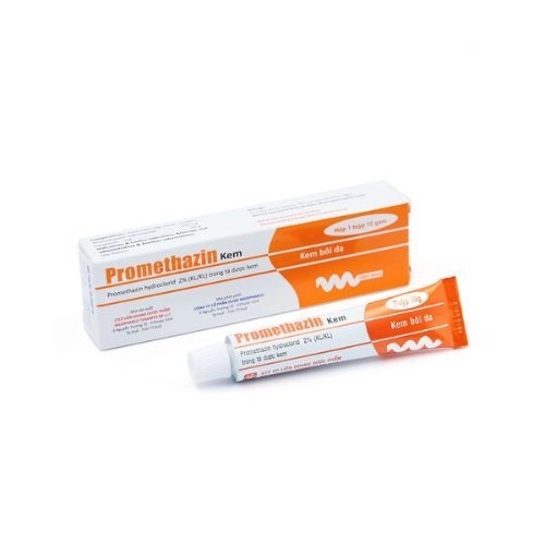 Thuốc bôi ngoài da Promethazin Cream hộp 1 tuýp 10 gam