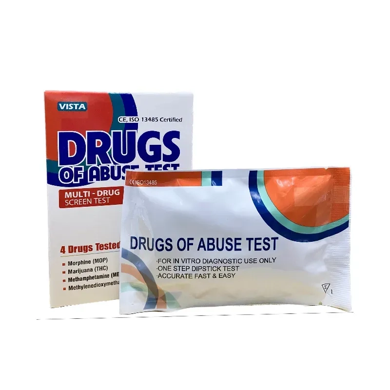 Que thử ma túy 4 chân DRUGS OF ABUSE TEST (VISTA) hộp 1 cái