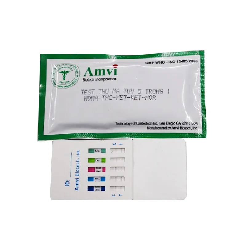 Que thử ma túy Quick Test DOA Multi 5 Drug (Amvi) hộp 15 test