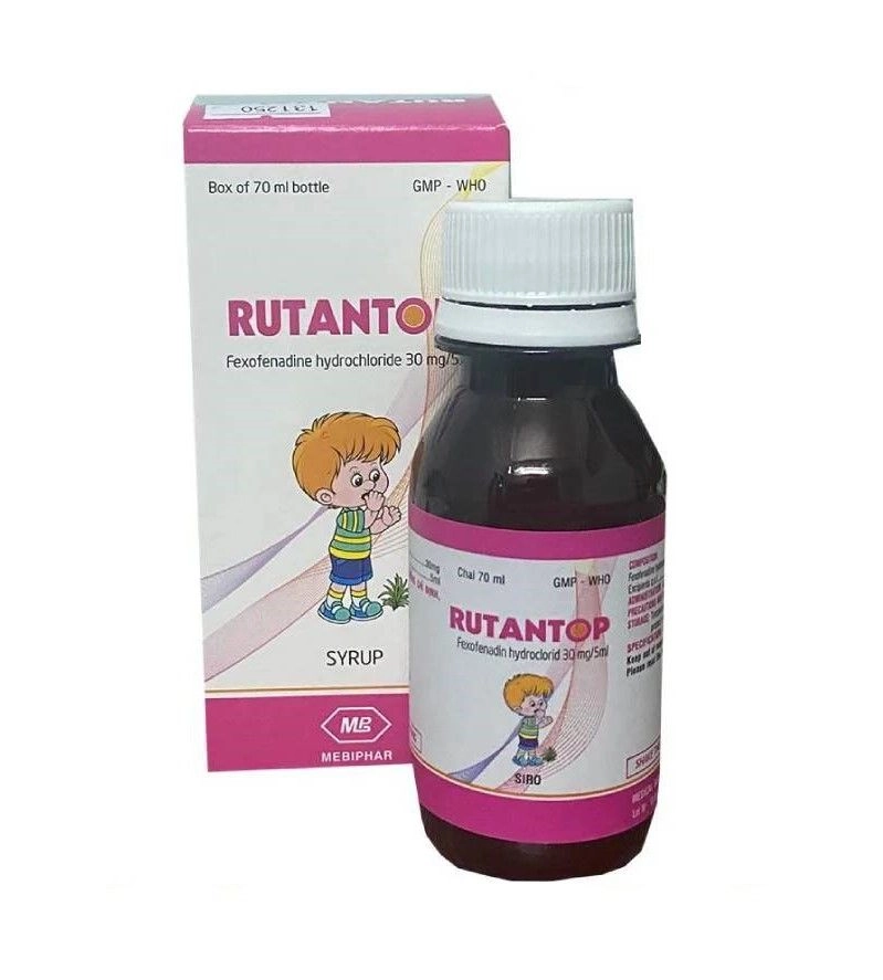 Siro trị viêm mũi dị ứng RUTANTOP hộp 1 chai 70ml