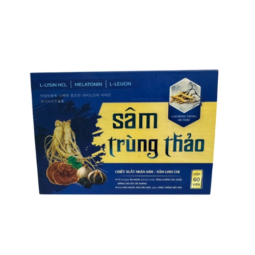 Thực phẩm bảo vệ sức khỏe Sâm Trùng Thảo Ecosun hộp 2 chai x 30 viên