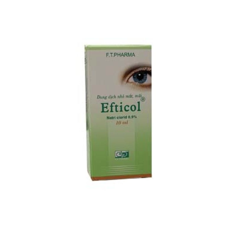 Dung dịch nhỏ mắt, mũi Efticol 0,9% (chai dẹp) hộp 1 chai 10ml