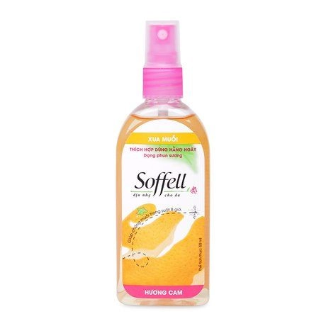 Xịt chống muỗi hương cam Soffell chai 80 ml