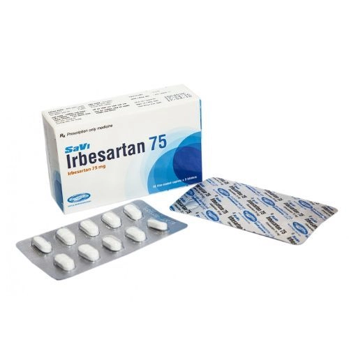 Thuốc trị tăng huyết áp Savi Irbesartan 75 hộp 30 viên