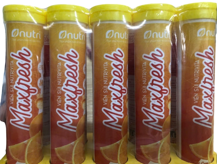 Viên sủi Nutrivita Maxfresh Viên sủi Nutrivita Maxfresh Gói 5 lọ x 20 viên