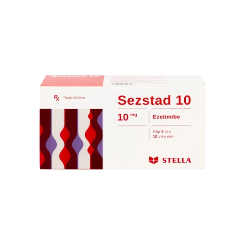 Thuốc trị mỡ máu Sezstad 10 STELLA hộp 6 vỉ x 10 viên