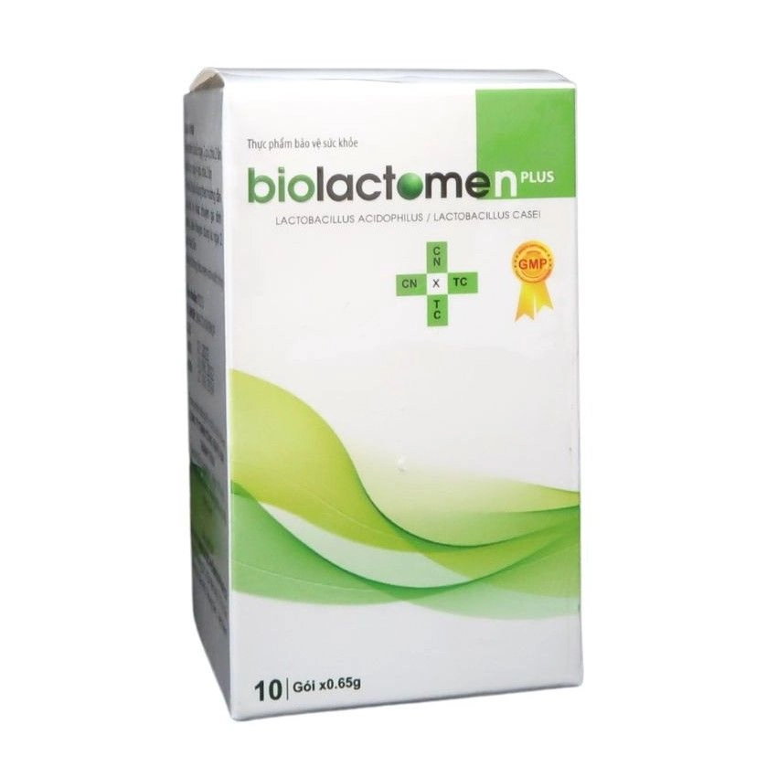 Cân bằng vi sinh đường ruột Biolactomen Plus  hộp 10 gói x 0.65g