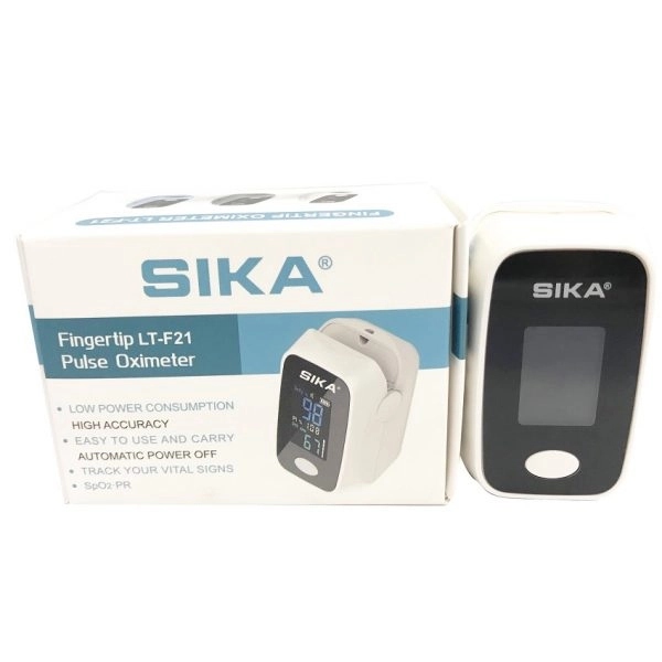 Máy đo nồng độ oxy trong máu SpO2 và nhịp tim SIKA Fingertip LT-F21 Pulse Oximeter hộp 1 cái
