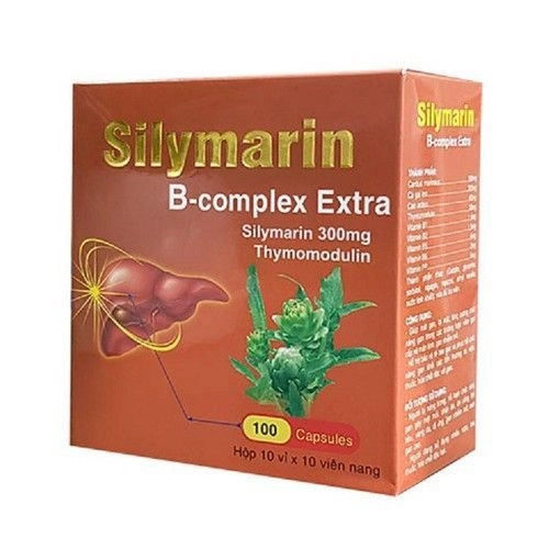 Viên uống tăng cường chức năng gan Silymarin B-complex Extra (MediUSA) hộp 10 vỉ x 10 viên