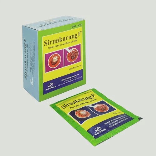 Thuốc cốm phòng và trị sỏi thận Sirnakarang F hộp 10 gói