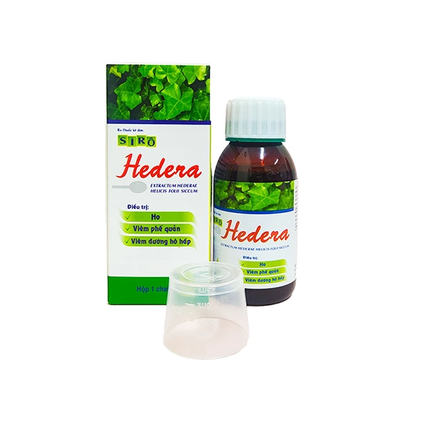 Siro trị viêm đường hô hấp, viêm phế quản Hedera hộp 1 chai