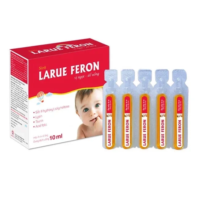 Siro bổ sung sắt và viamin Larue Feron hộp 4 vỉ x 5 ống x 10ml