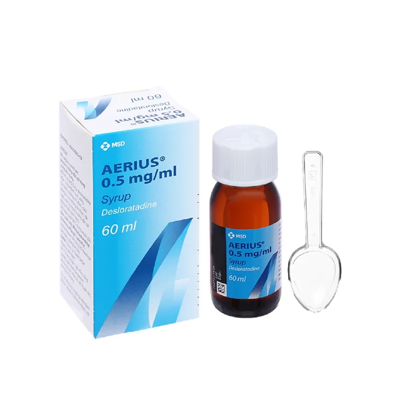 Siro trị viêm mũi dị ứng Aerius 0.5mg/ml chai 60ml