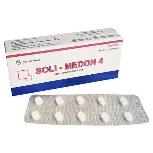 Thuốc chống dị ứng, chống viêm và ức chế miễn dịch SOLI - MEDON 4 hộp 3 vỉ x 10 viên