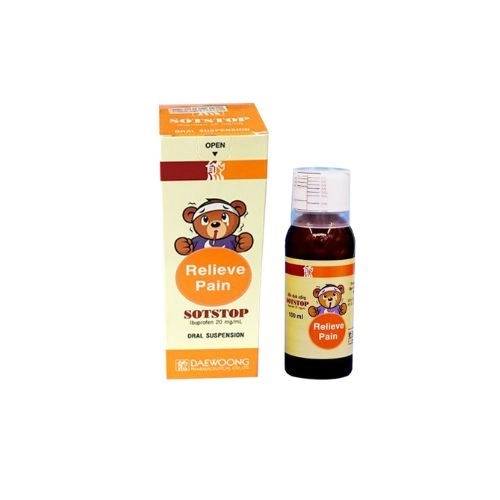 Siro giảm, đau hạ sốt Sotstop hộp 1 chai 100ml