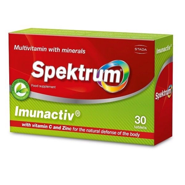 Viên uống tăng sức đề kháng SPEKTRUM IMUNACTIV hộp 30 viên
