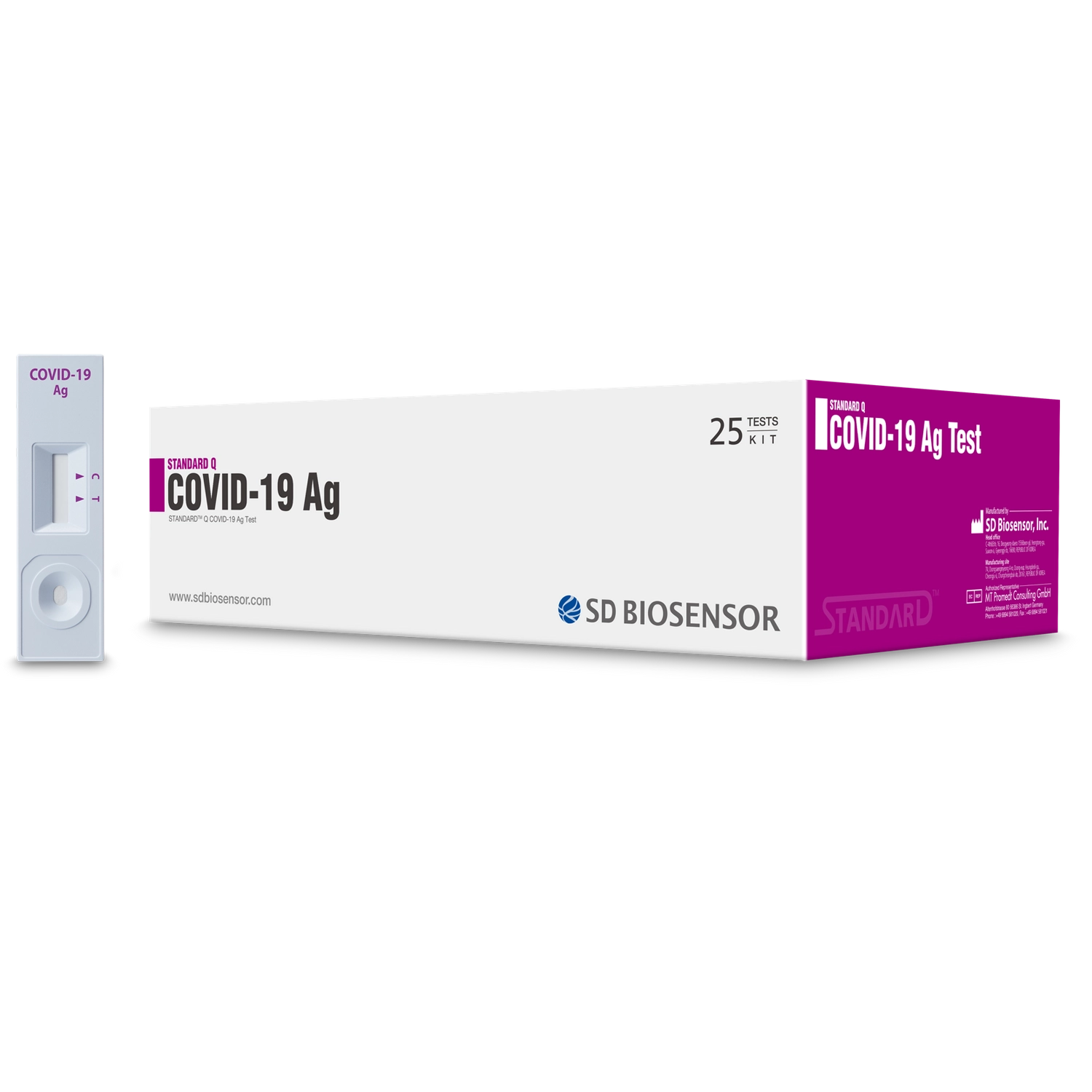 Bộ kit test nhanh Standard Q COVID-19 Ag hộp 25 bộ kit