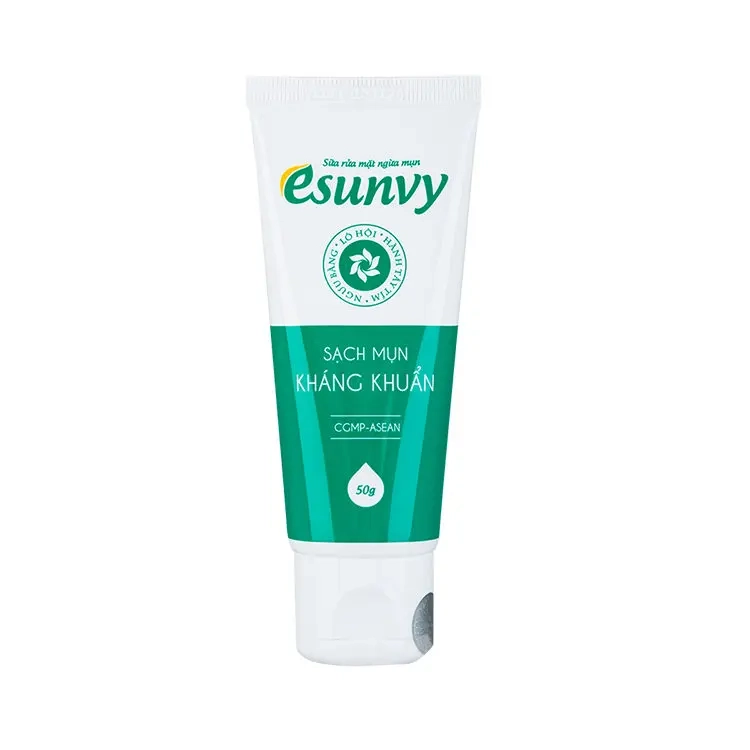 Sữa rửa mặt ngừa mụn Esunvy hộp 1 tuýp 50g