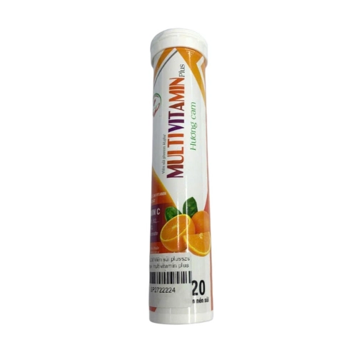 Bổ sung vitamin và khoáng chất Viên Sủi Plusszs Alpha* Multivitamin Plus Hương cam tuýp 20 viên