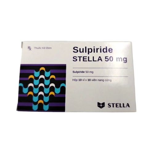 Thuốc hướng tâm thần Sulpiride STELLA 50 mg hộp 10 vỉ x 10 viên