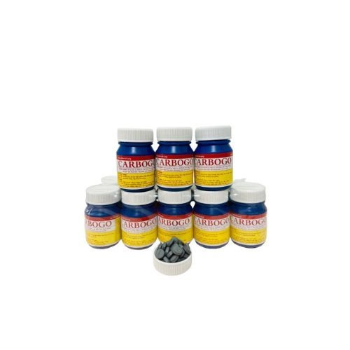 Thuốc trị tiêu chảy, đầy bụng, khó tiêu Carbogo lọ 100 viên