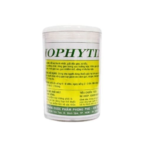 Viên uống hỗ trợ thanh nhiệt, giải độc gan, lợi tiểu Chophytin lọ 40 viên