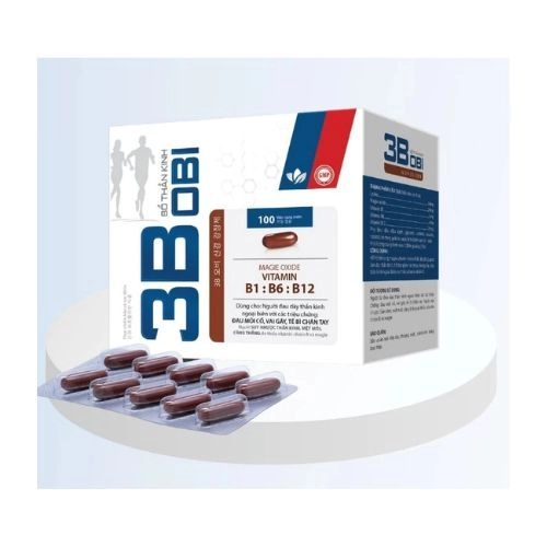 Viên uống bổ thần kinh Vitamin 3B OBI hộp 10 vỉ x 10 viên
