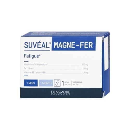 Viên uống bổ sung magie, vitamin B6 và sắt cho cơ thể Suvéal Magne-Fer Densmore hộp 2 vỉ x 15 viên