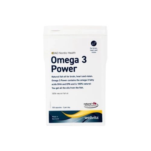 Hỗ trợ tăng cường sức khoẻ tim mạch, giảm mỡ máu Omega 3 Power DAO Nordic Health hộp 200 viên