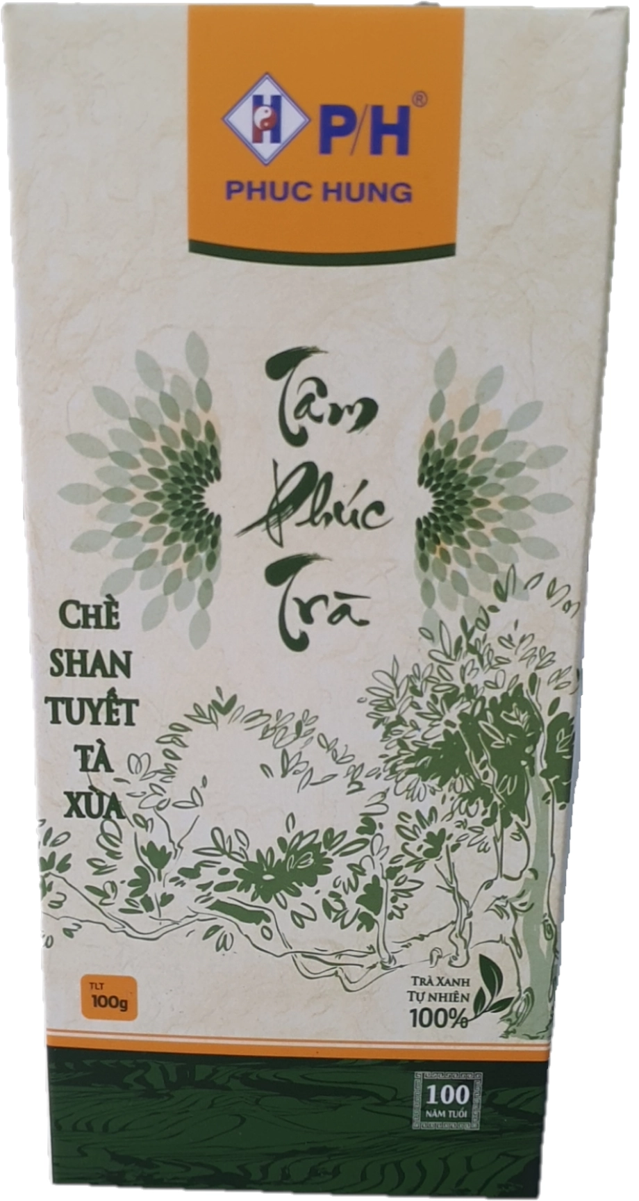 Chè Shan Tuyết Tà Xùa Tâm Phúc Trà (P/H Phúc Hưng) hộp 100g