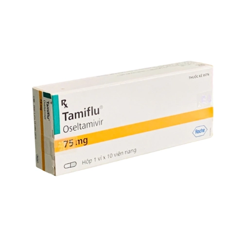 Thuốc kháng virus Tamiflu Oseltamivir 75 mg  hộp 1 vỉ x 10 viên