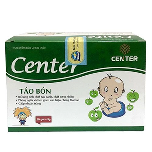 Cốm hỗ trợ bổ sung tinh chất rau xanh Táo Bón Center hộp 20 gói