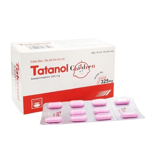 Thuốc giảm đau, hạ sốt Tatanol Children 325mg hộp 100 viên