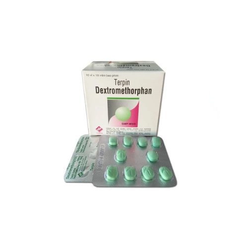 Thuốc ho, long đờm Terpin Dextromethorphan Vidipha hộp 10 vỉ x 10 viên