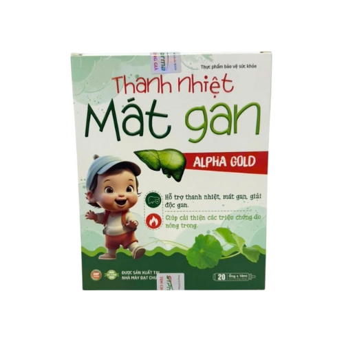 Thanh nhiệt mát gan Alpha Gold Healthway hộp 20 ống x 10ml
