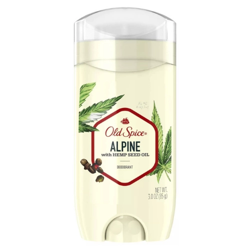 Sáp Khử Mùi Old Spice ALPINE with HEMP SEED OIL hộp 1 chai 85g