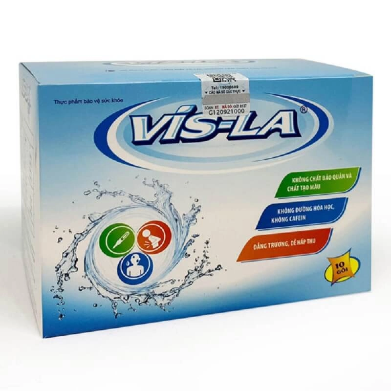 Bổ sung nước, điện giải và vitamin VIS-LA hộp 10 gói x 18,8g