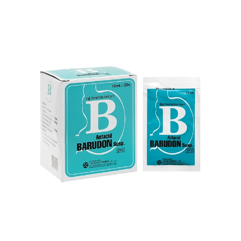 Thuốc B Barudon Susp hộp 20 gói x 10ml