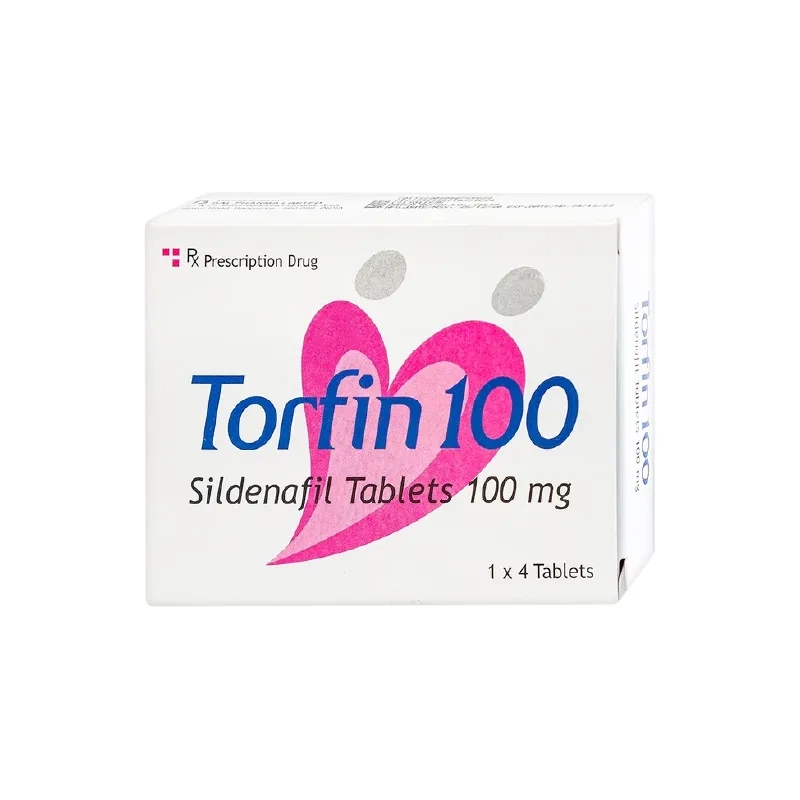 Thuốc điều trị rối loạn cương dương Torfin 100mg hộp 1 vỉ x 4 viên