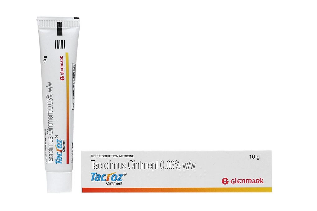 Thuốc mỡ trị viêm da Tacroz 0.03% hộp 1 tuýp 10g