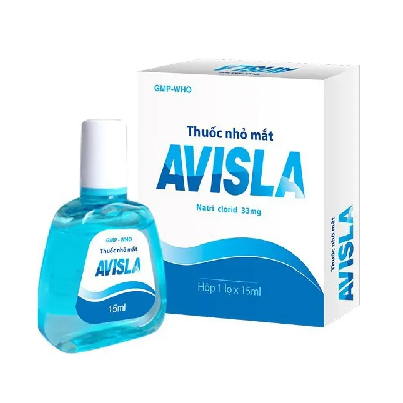 Thuốc nhỏ mắt Avisla hộp 1 lọ 15ml