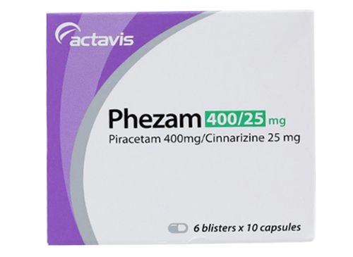 Phezam 400mg/25mg hộp 60 viên
