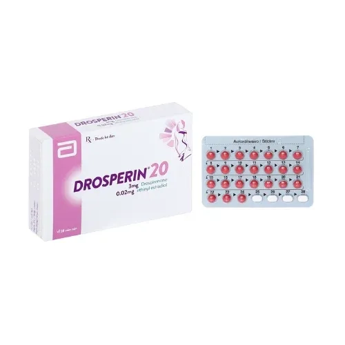 Thuốc tránh thai Drosperin 20 0.02mg hộp 28 viên