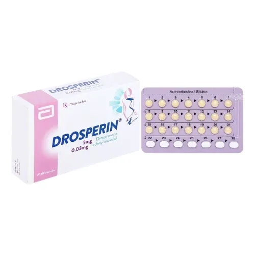 Thuốc tránh thai hằng ngày Drosperin 0.03mg hộp 28 viên